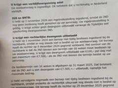Bizarre IND-brief levert asielzoeker jaarsalaris aan dwangsommen op